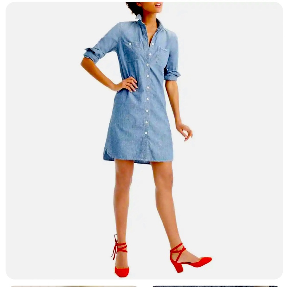 Women’s J.Crew Denim Chambray Shirt Dress